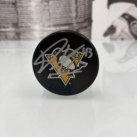 Danton Heinen Autographed Puck (Large Logo)