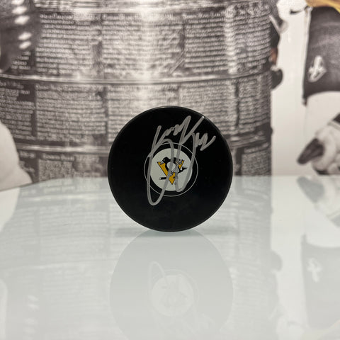 Kasperi Kapanen Autographed Puck (Small Logo)