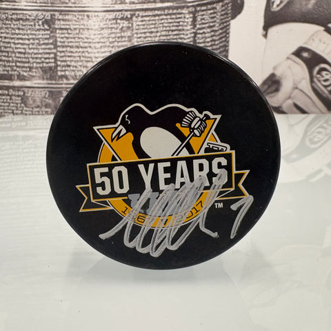 Matt Cullen Autographed 50th Anniversary Penguins Puck