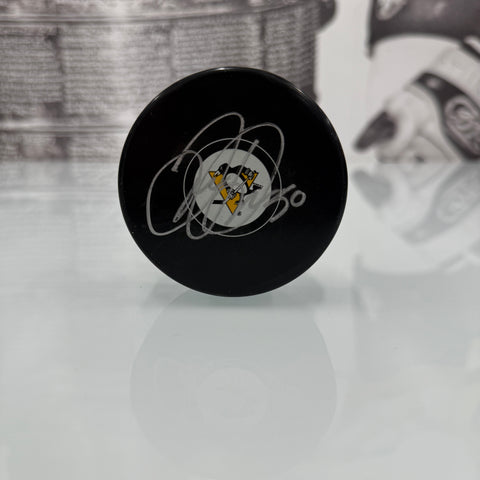 Juuso Riikola Autographed Puck (Small Logo)