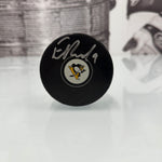 Evan Rodrigues Autographed Puck (Small Logo)