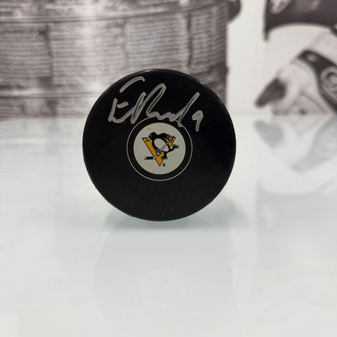Evan Rodrigues Autographed Puck (Small Logo)