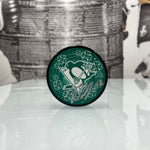 Autographed Penguins St. Patrick's Day Puck (Black Puck), Various Players