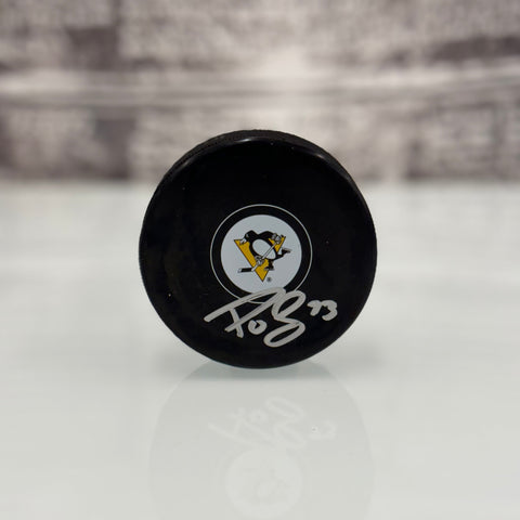P.O Joseph Autographed Puck (Small Logo)