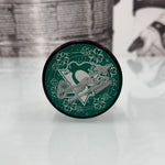Autographed Penguins St. Patrick's Day Puck (Black Puck), Various Players