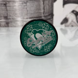 Autographed Penguins St. Patrick's Day Puck (Black Puck), Various Players