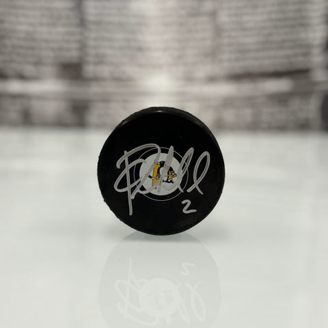 Chad Ruhwedel Autographed Puck (Small Logo)