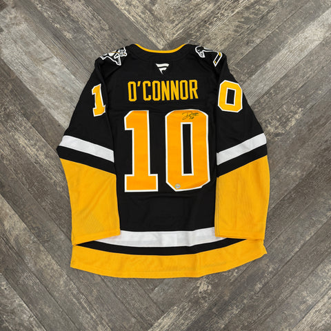 Drew O'Connor Autographed 2021.22 Third Jersey (Fanatics, Includes Highmark Patch)
