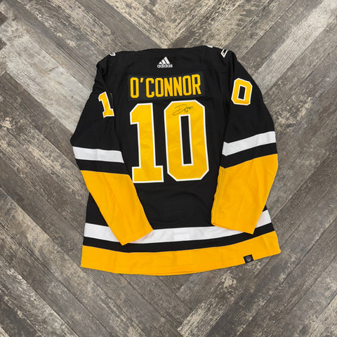 Drew O'Connor Autographed 2021.22 Third Jersey (Adidas, No Highmark Patch)
