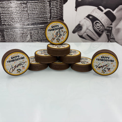 Autographed Penguins Thanksgiving Puck, Various Players